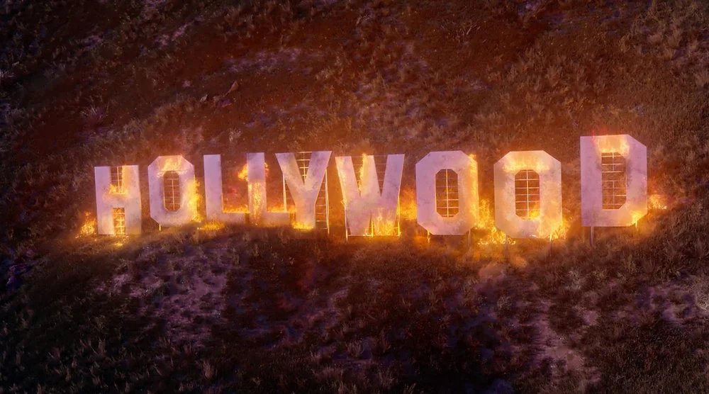 Is Hollywood Sign on Fire